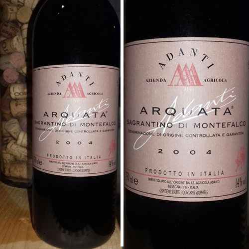 Arquata Sagrantino di Montefalco DOCG 2004  Adanti