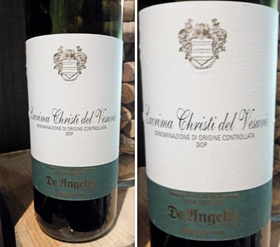 Lacrima Christi del Vesuvio Bianco DOC 2012  –  De Angelis